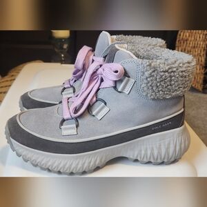 Cole Haan Women's Gray Hiking Boots - Zerogrand Flurry Hiker 8.5B